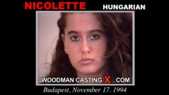 Download Nicolette casting video files. Pierre Woodman undress Nicolette, a  girl. 