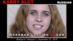 Access Karry Slot casting in streaming. A  girl, Karry Slot will have sex with Pierre Woodman. 