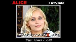 Look at Alice getting her porn audition. Erotic meeting between Pierre Woodman and Alice, a  girl. 