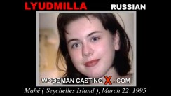 Download Lyudmilla casting video files. Pierre Woodman undress Lyudmilla, a  girl. 