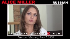 Look at Alice Miller getting her porn audition. Erotic meeting between Pierre Woodman and Alice Miller, a  girl. 
