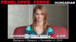 Access Peneloppe Ferre casting in streaming. A  girl, Peneloppe Ferre will have sex with Pierre Woodman. 