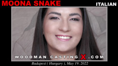 Download Moona Snake casting video files. A  girl, Moona Snake will have sex with Pierre Woodman. 