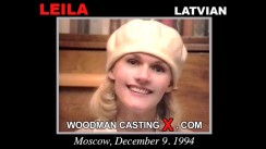 Download Leila casting video files. Pierre Woodman undress Leila, a  girl. 