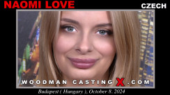 Access Naomi Love casting in streaming. A  girl, Naomi Love will have sex with Pierre Woodman. 