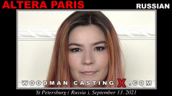 Watch our casting video of Altera Paris. Erotic meeting between Pierre Woodman and Altera Paris, a  girl. 