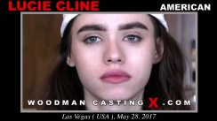 Look at Lucie Cline getting her porn audition. Erotic meeting between Pierre Woodman and Lucie Cline, a  girl. 
